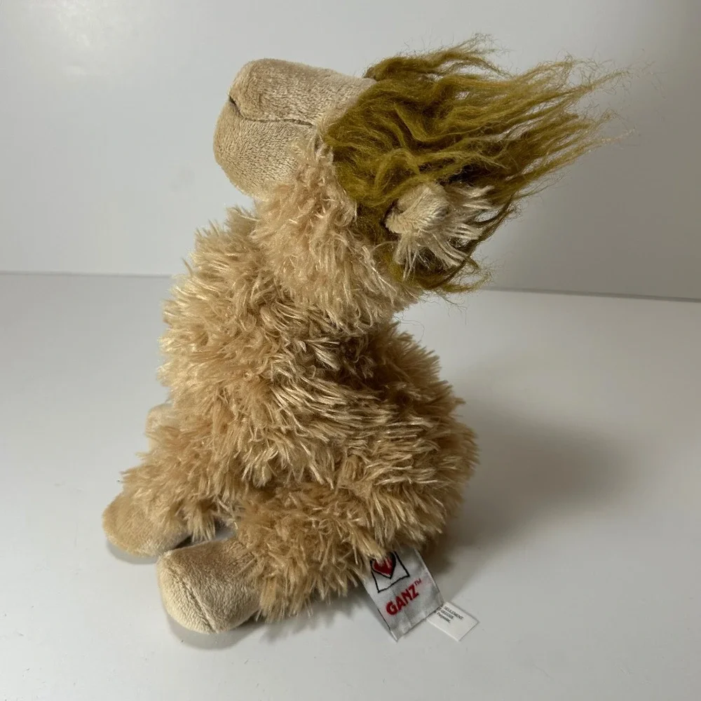 Ganz Webkinz Alpaca Plush Stuffed Animal Tan Shaggy HM661 No Code